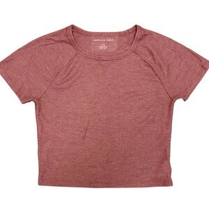 American Eagle Waffle Knit Top Size Small